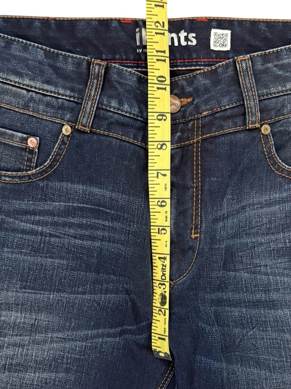 MAC iPants Modern Fit Jeans 33x34 Fit 33x31 Dark Wash Stretch Straight Leg Denim